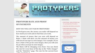 
                            8. PROTYPERS RATE AND PROOF OF PAYMENTS | WELCOME TO ...