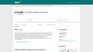 
                            8. Provadis Professionals GmbH als Arbeitgeber | XING Unternehmen