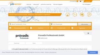 
                            11. Provadis Professionals GmbH - Frankfurt Höchst - jobvector