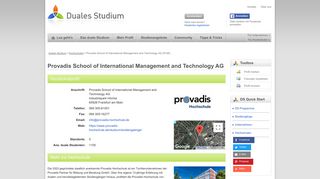 
                            10. Provadis School of International Management and Technology AG ...