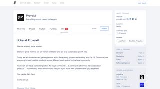 
                            11. Provakil Jobs - AngelList