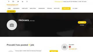 
                            12. Provakil | www.vacancyopen.com