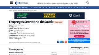 
                            5. Provas do Concurso Secretaria de Saúde - 2019 | JC Concursos