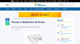 
                            13. Provas e Gabaritos do Enem 2018 e anteriores - Super Vestibular