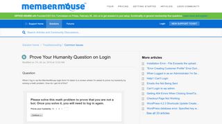
                            7. Prove Your Humanity Question on Login : MemberMouse Support