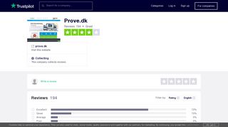 
                            5. Prove.dk Reviews | Read Customer Service Reviews of prove.dk