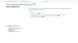 
                            5. Proveedores.starmedica.com Error Analysis (By Tools)