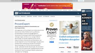
                            2. ProvenExpert - Unternehmensprofil | Gründerszene