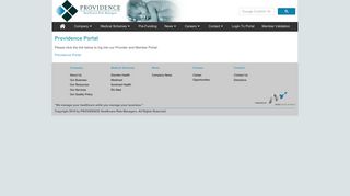 
                            5. PROVIDENCE Healthcare Risk Managers > Login To Portal