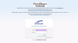 
                            1. Providence Public School District - Login - Powered by Skyward