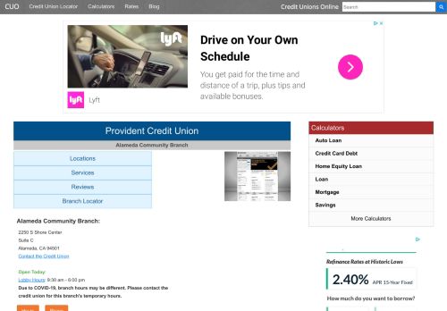 
                            11. Provident Credit Union - Alameda, CA at 2250 S Shore Center