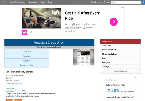 
                            12. Provident Credit Union - San Jose, CA at 1705 E Capitol Expressway