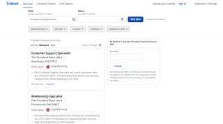 
                            12. Provident Financial Services Jobs, Employment | Indeed.com
