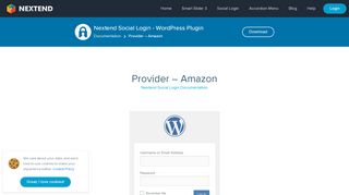 
                            7. Provider - Amazon – Nextend Social Login – WordPress Plugin