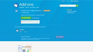 
                            13. Provider for Google Calendar :: Add-ons for Thunderbird