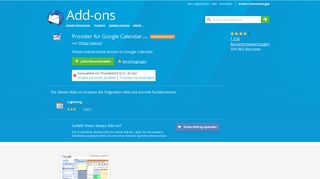 
                            6. Provider for Google Calendar :: Add-ons für Thunderbird