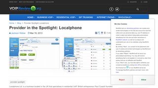 
                            7. Provider in the Spotlight: Localphone | VoipReview