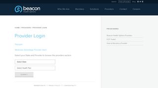 
                            8. Provider Login | Beacon Health Options