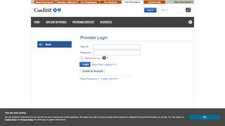 
                            2. Provider Login - CareFirst Direct