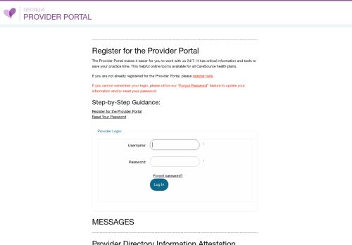 
                            10. Provider Login - Provider Portal - Users - User Login - CareSource