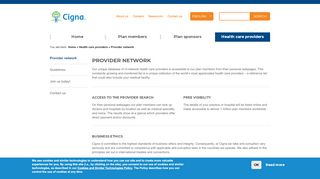 
                            5. Provider network | Cigna
