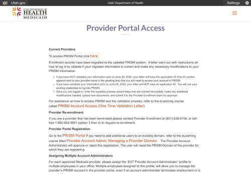 
                            10. Provider Portal Access | Utah Medicaid