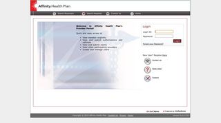 
                            10. Provider Portal - Affinity Health Plan