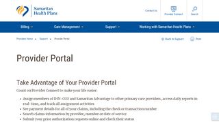 
                            9. Provider Portal | Samaritan Health Plans