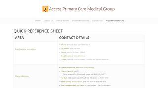 
                            7. Provider Resources – Access Primary Care Medical Group