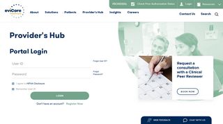 
                            3. Providers Portal Login | eviCore