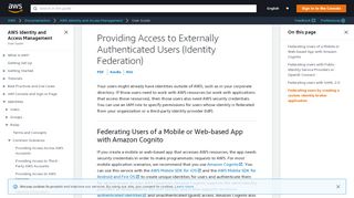 
                            11. Providing Access to Externally Authenticated Users (Identity Federation)