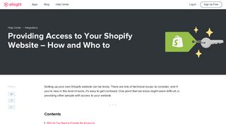 
                            10. Providing Access to Your Shopify Website – How and Who to - Elfsight