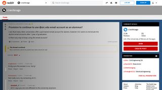 
                            4. Provision to continue to use @uic.edu email account as an alumnus ...