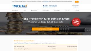 
                            11. Provisionen - Tarifcheck.de-Partnerprogramm