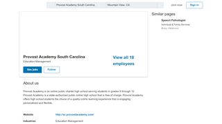 
                            10. Provost Academy South Carolina | LinkedIn
