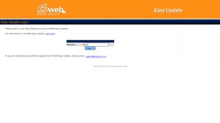 
                            8. ProWeb | Easy Update Login