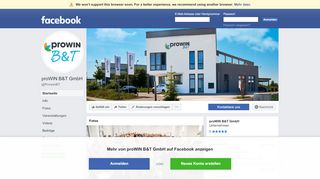 
                            7. proWIN B&T GmbH - Startseite | Facebook