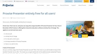 
                            10. Prowise Presenter entirely free for all users!