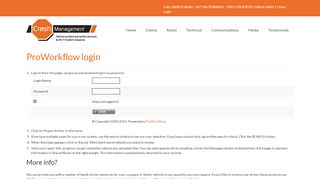 
                            11. ProWorkflow login - Crash Management Collision Repair