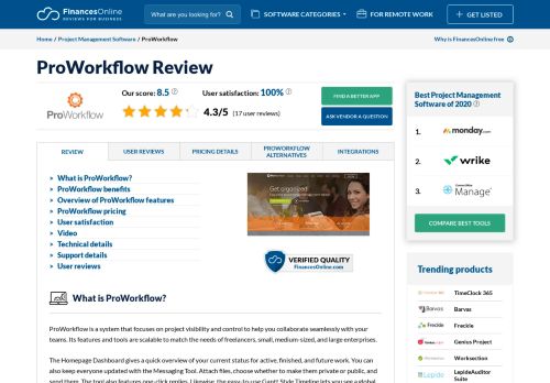 
                            10. ProWorkflow Reviews: Pricing, Features & Overview