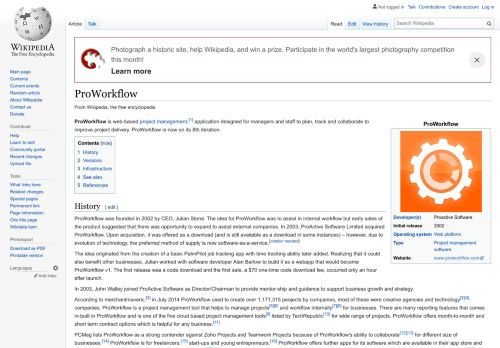 
                            8. ProWorkflow - Wikipedia