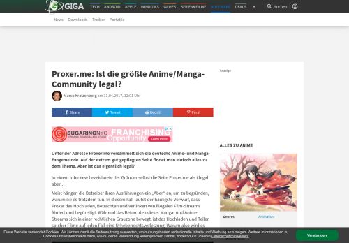 
                            11. Proxer.me: Ist die größte Anime/Manga-Community legal? – GIGA