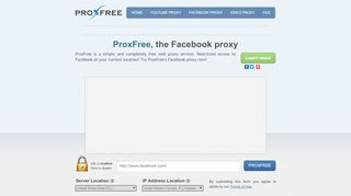 
                            4. ProxFree: Unblock Facebook Proxy