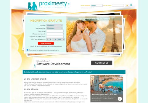 
                            3. Proximeety France: Site de rencontre gratuit