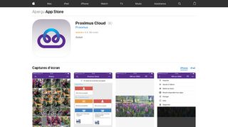 
                            7. Proximus Cloud dans l'App Store - iTunes - Apple
