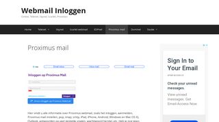 
                            6. Proximus mail | Webmail Inloggen