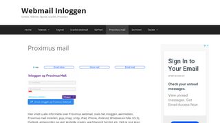 
                            10. Proximus mail | Webmail Inloggen