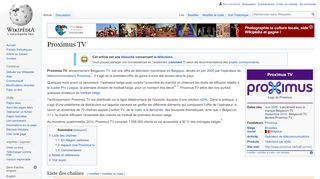 
                            8. Proximus TV — Wikipédia