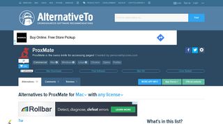 
                            10. ProxMate Alternatives for Mac - AlternativeTo.net