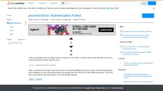 
                            13. proxmox Error: Authentication Failed - Stack Overflow